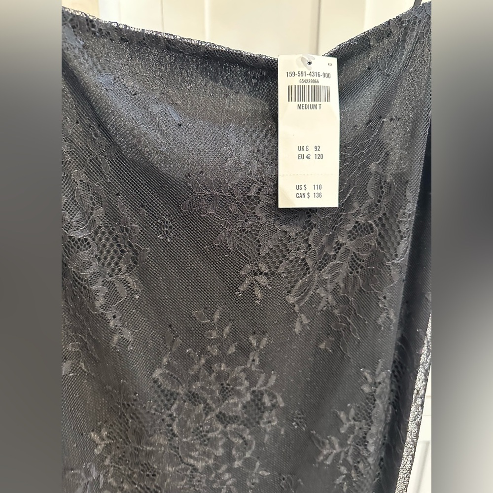 Abercrombie & Fitch Gray Lace Maxi Dress